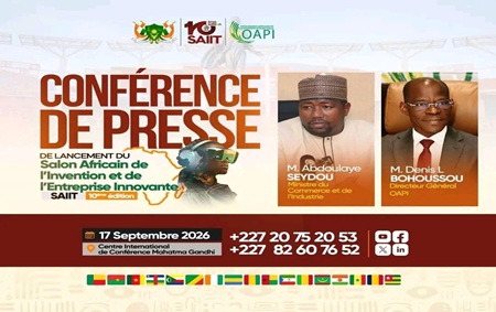 Niamey accueille la 10ᵉ édition du Salon Africain de l’Invention et de l’Entreprise Innovante du 05 au 07 octobre 2026
