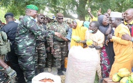 Sécurité alimentaire : Le Président Abdourahamane Tiani sur le site du périmètre hydro-agricole de Djirataoua