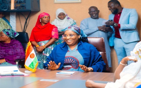 Audience Ministérielle: Les Femmes du Département Ministériel reçues par la Ministre