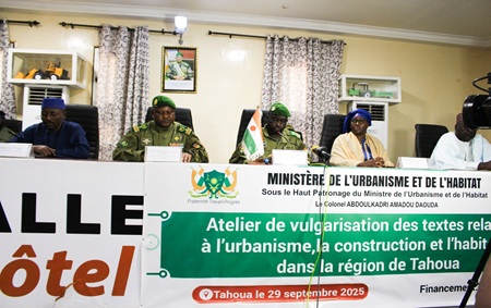 Mission du Ministre de l'Urbanisme et de l'Habitat à Tahoua