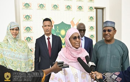 Niamey : Le Président de la République reçoit une délégation de la République Islamique de la Mauritanie