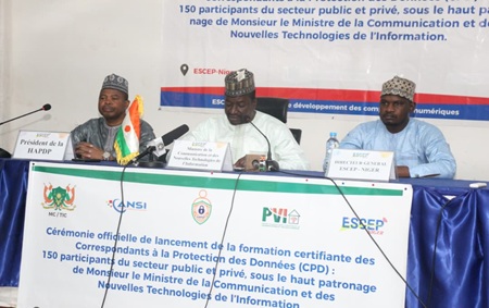 Niamey : 150 délégués des secteurs public et privé à l’école de certification à la protection des données à caractère personnel (DPO)