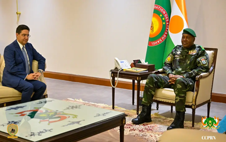 Le président Tiani reçoit le Ministre des Affaires Etrangères du Maroc